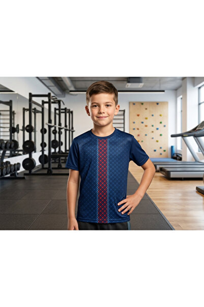 Rima Fashion Children's Sports T-Shirt with a Comfortable Fit and Geometric P...
