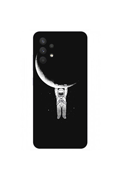 Other Samsung A32 4G Swinging on the moon Transparent Silicone TPU Θήκη
