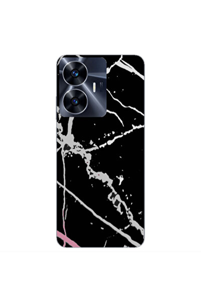 Other Realme Note 50 Marble Cream Cracks Transparent Silicone TPU Θήκη