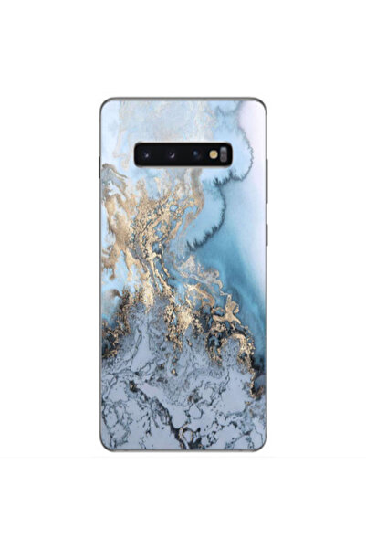 Other Samsung S10 Plus Marble Gold Design Transparent Silicone TPU Θήκη