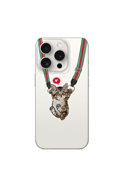 Other Apple Iphone 16 Pro Max Swinging cat Transparent Silicone TPU Θήκη