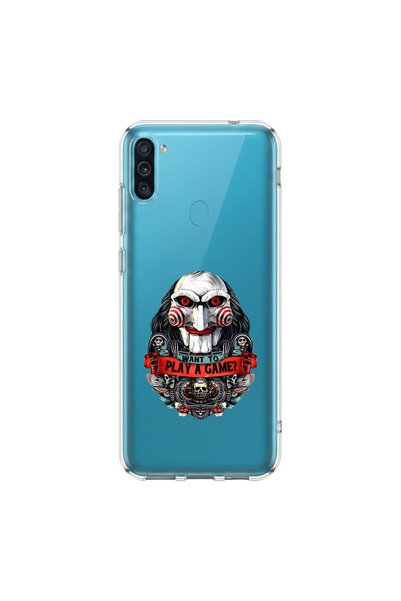 PPKin Samsung Galaxy M11 Compatible Horror 7 Design Transparent Case