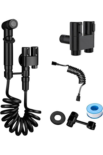 The Bros Handheld Bidet Sprayer for Toilet,1-In-2-Out Dual Control Valve,Mini...
