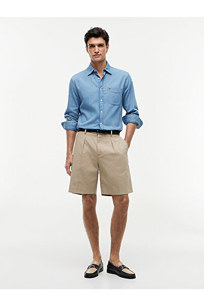 Tommy Hilfiger erkek dc cotton linen şort