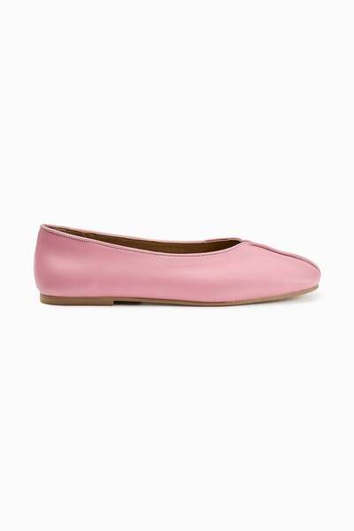 Molene Pembe Minimal Deri Babet