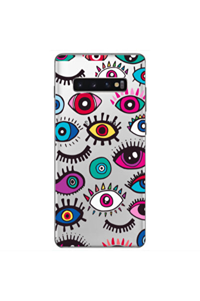 Other Samsung S10 Plus Multiple eyes Transparent Silicone TPU Θήκη