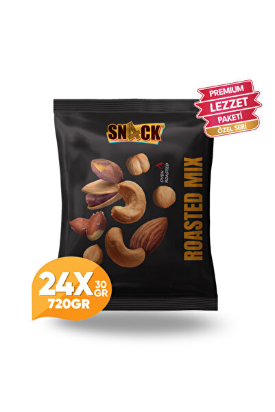 sn4ck Snack Karışık Kuruyemiş 24x30 Gr Premium Fırında Kavrulmuş Antep Fıstığ...
