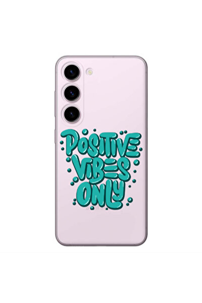 Other Samsung S23 Plus Positive Vibes Only Transparent Silicone TPU Θήκη