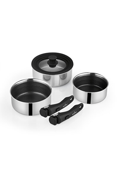 SWISSHOME Set de 6 oale Swiss Haus-Zermatt, din oțel inoxidabil cu 3 straturi...