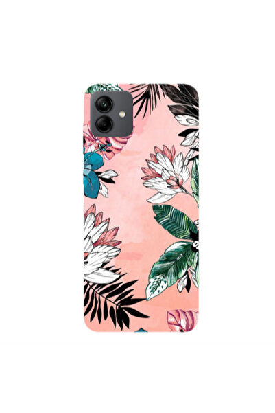 Other Samsung A04 Tropical flowers Transparent Silicone TPU Θήκη