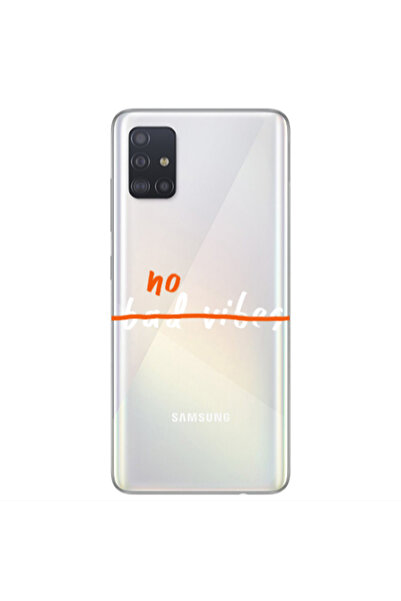 Other Samsung A51 No bad vibes 2 Transparent Silicone TPU Θήκη