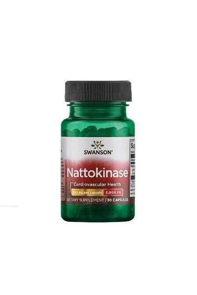 SWANSON Νατοκινάση 100mg. 2000 Φιμπρινολυτικές Μονάδες 30 Κάψουλες