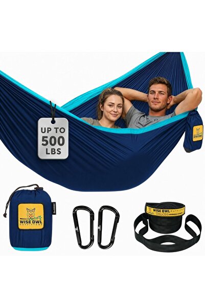 Arabest Camping Hammock with Tree Straps, 500lbs Portable for Backpacking Hik...