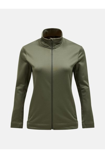 Peak Performance Rider Tech Zip Hood Kadın Tam Fermuar Polar Pine Needle G795...