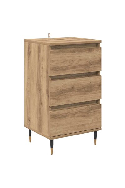 vidaxl Bufet cu sertar stejar artizanal 35 x 40 x 70 cm Lemn compozit
