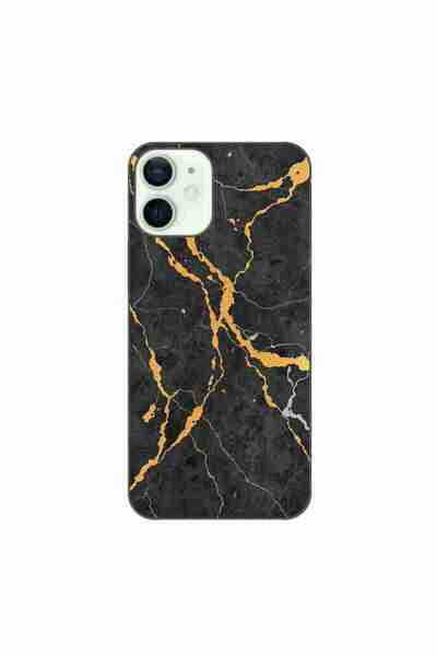 OEM Husa compatibila cu Apple iPhone 12 Mini Silicon Gel Tpu Model Noir Gold ...