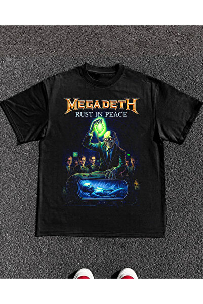 Toum Megadeth Metal Music Printed Unisex Oversize T-Shirt
