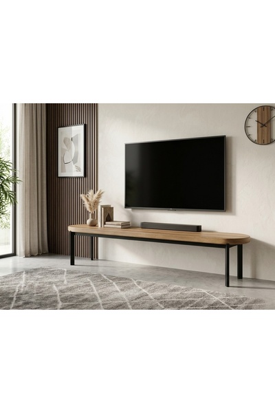 Generic Luxury Wooden Furniture Metal Leg Modern Tv Stand Cabinet