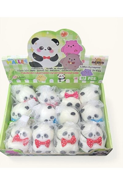 senacacollection Panda Fileli Squishy Moj Moj Oyuncak Yumuşak 1 ADET Sukuşi O...