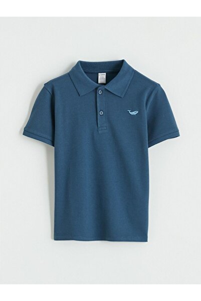 LC Waikiki Polo Neck Embroidered Boy's T-Shirt