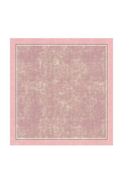 Bursa İpek Pink Buhur Pattern Sura Silk Scarf