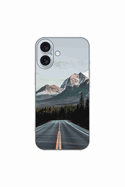 OEM Husa compatibila cu Apple iPhone 16 Silicon Gel Tpu Model Mountain Road