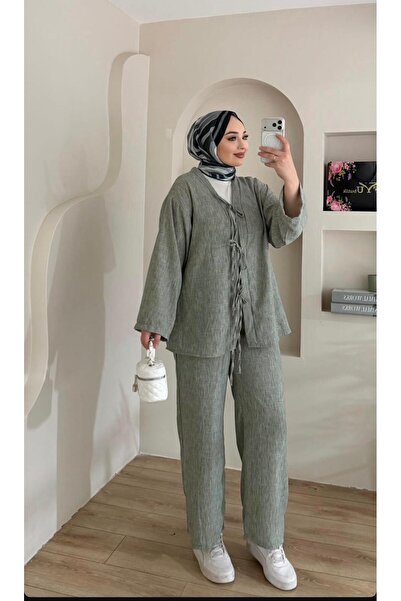 KILIF STORE Linen bottom and top double set