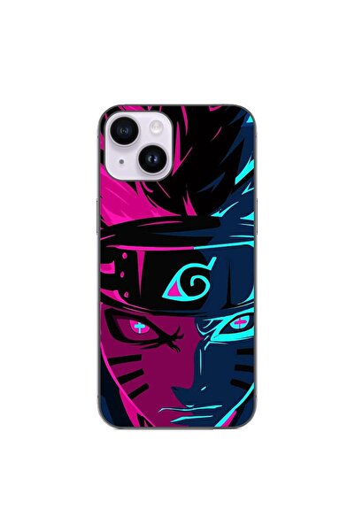 OEM Husa compatibila cu Apple iPhone 15 Silicon Gel Tpu Model Naruto Purple S...