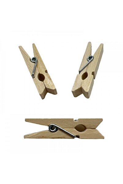 OEM Ornamente Din Lemn Carlige Natur 3.5cm 24/Set
