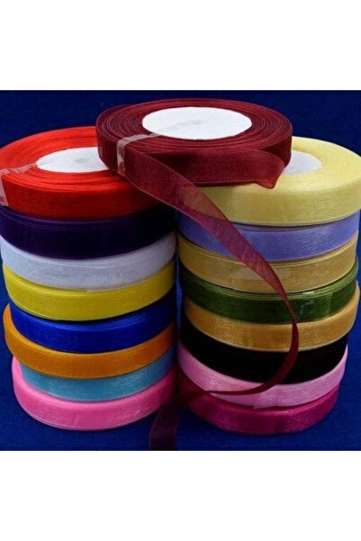 OEM Organza Ribbon 1.5cm/50yards (Top Bottom Set of 3) Khaki