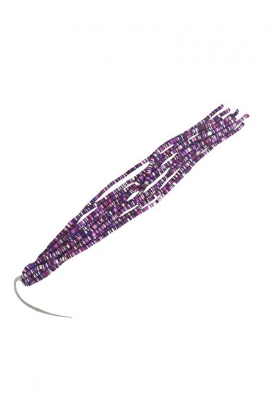 OEM Silicone Beads String 40 Cm Mixed Colored Mostly Purple 10/ Top Bottom Set