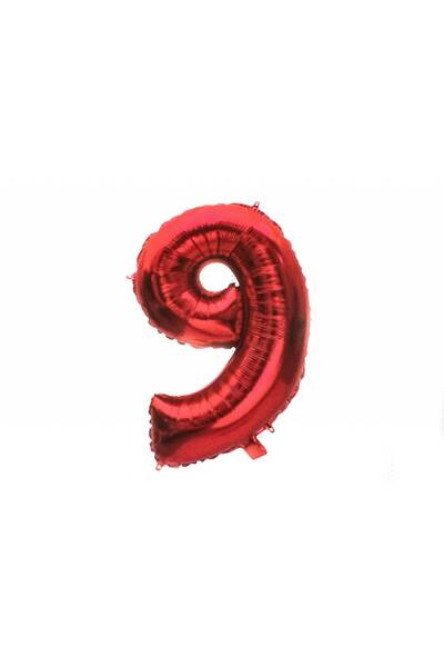 OEM Red Number Foil Balloons