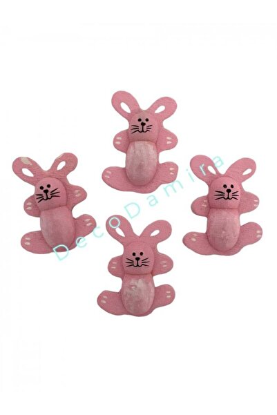 OEM Ornamente Din Lemn Cu Adeziv Iepuras 50/Set