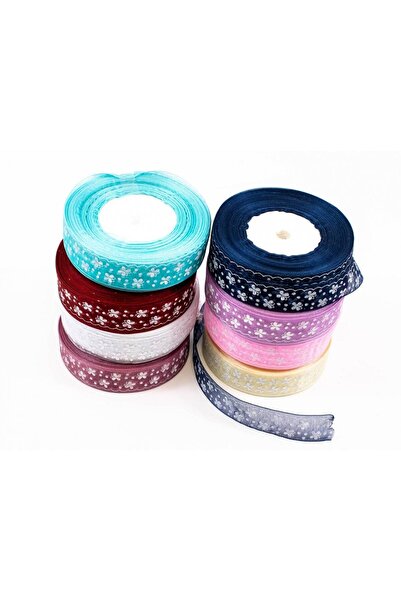 OEM Organza Ribbon With Butterflies 2cm/25yds Lilac