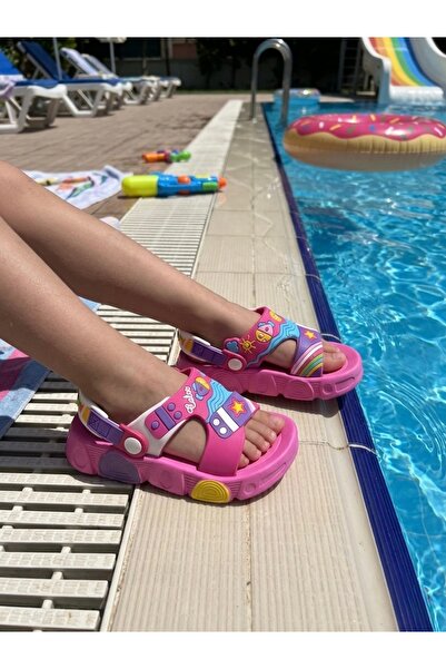 ozzo kids Çocuk yumuşak kaydırmaz taban sandalet terlik