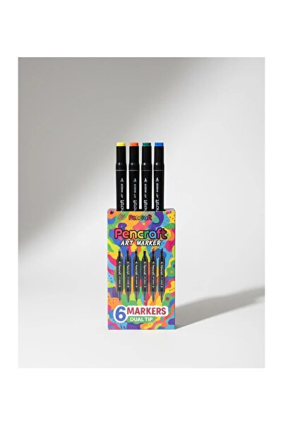 Parmend Life 6-Piece Pencraft Marker Coloring Pen