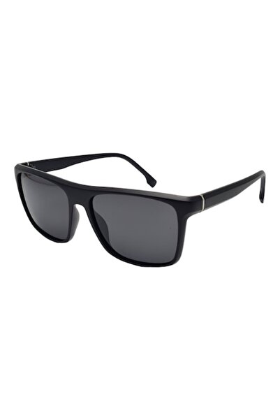 Tia Accesorii Polarized, rectangular, unisex sunglasses, PS8080C1, matte black