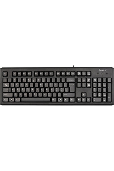 Universal A4 TECH KM-720، أسود، كابل USB، تركي Q، لوحة مفاتيح الوسائط المتعددة