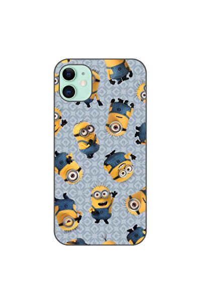 OEM Husa compatibila cu Apple iPhone 11 Silicon Gel Tpu Model Pattern Minioni
