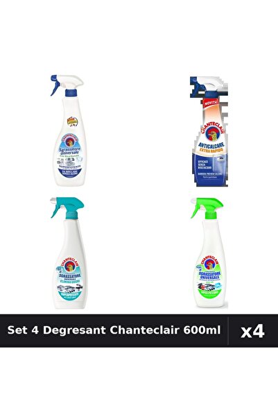 Chanteclair Set 4 Degresant Universal 600ml - Anti-Miros, Bicarbonat, Extra R...