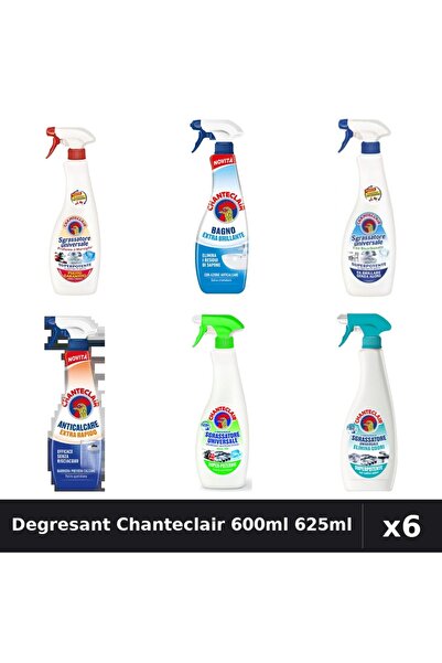 Chanteclair Set 6 Degresant Universal 600ml-625ml - Marsilia, Lamaie, Bicarbonat