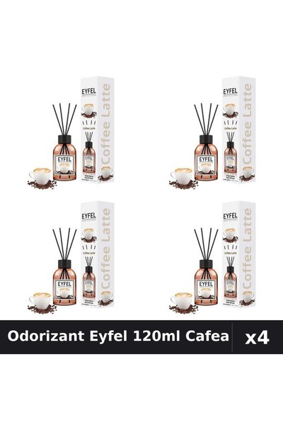 Eyfel Set 4 Odorizant Camera Betisoare Cafea 120ml - Parfum Intens