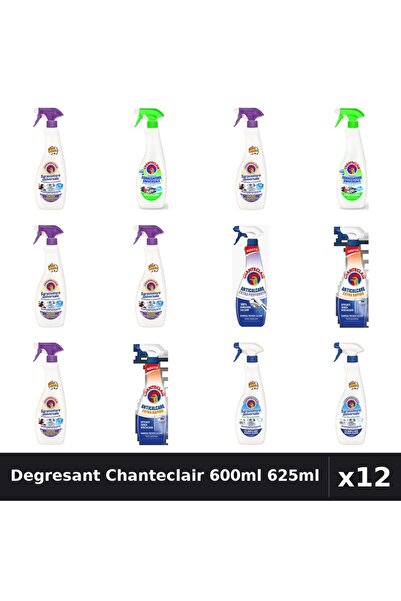 Chanteclair Set 12 Degresant Universal 600ml 625ml - Lavanda, Lămâie, Bicarbonat