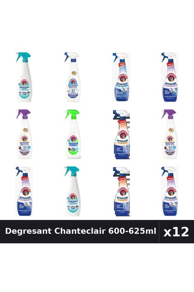 Chanteclair Set 12 Degresant Universal 600-625ml - Anti-Miros, Bicarbonat, La...