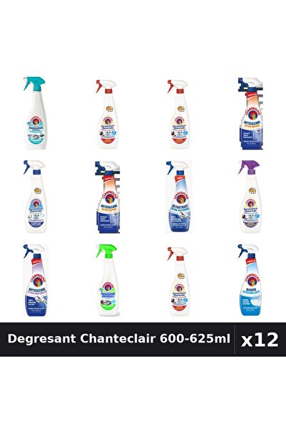 Chanteclair Set 12 Degresant Universal 600-625ml - 9 Arome Asortate, Anticalc...