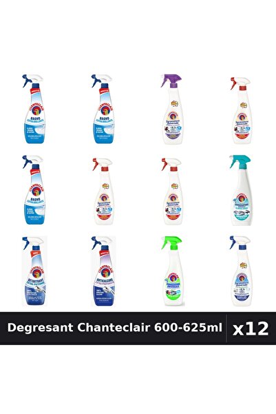 Chanteclair Set 12 Degresant Universal 600-625ml - 8 Arome, Anticalcar, Detar...