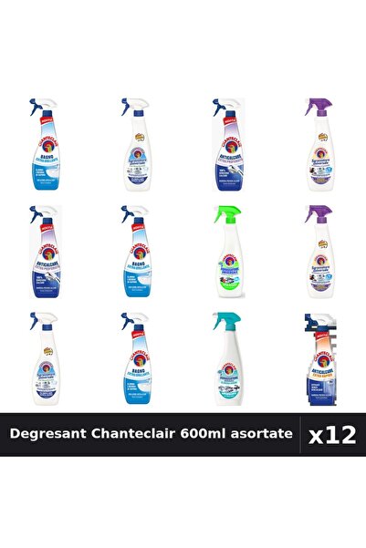 Chanteclair Set 12 Degresant Universal 600-625ml - 8 Arome, Anticalcar, Bicar...