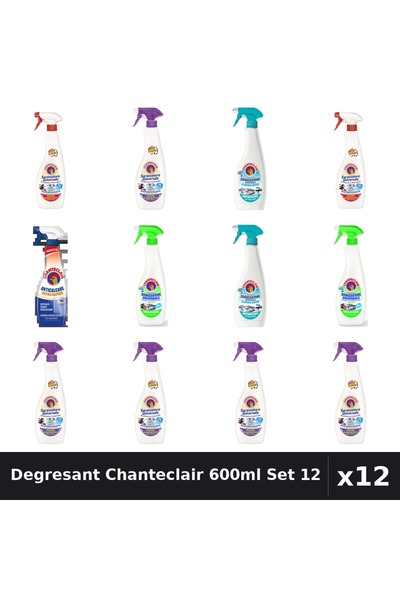 Chanteclair Set 12 Degresant Universal 600ml - Marsilia, Mosc, Lavanda, Lămâi...