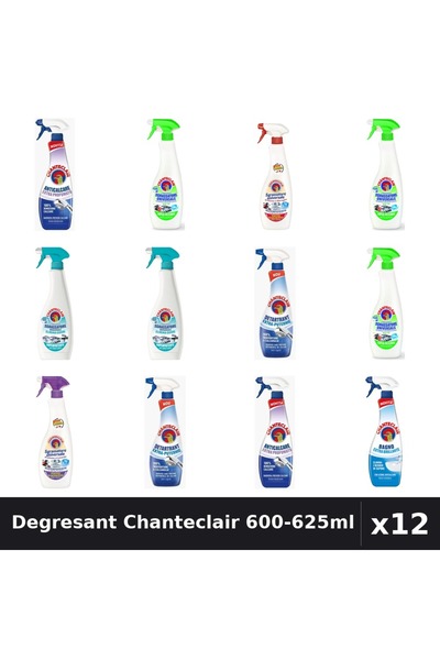Chanteclair Set 12 Degresant Universal 600-625ml - Lămâie, Marsilia, Mosc - C...