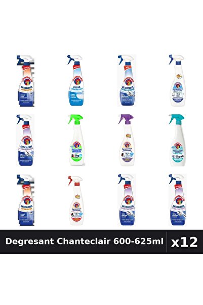 Chanteclair Set 12 Degresant Universal 600-625ml - 9 Arome, Anticalcar, Detar...